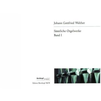 Partitions classique EDITION BREITKOPF WALTHER J.G.