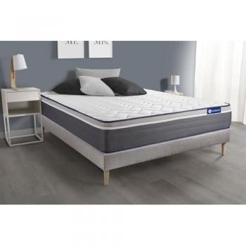 Pack de Descanso Actisom 120x210: Somier Gris, Muelles Ensacados + Viscoelástica