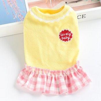 Vestido de Algodón para Gatos y Perros