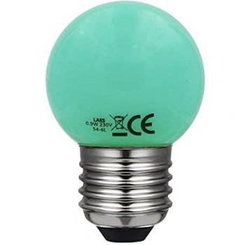 LED Esfera Verde 0.9W E27