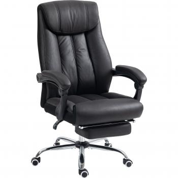 Chaise de bureau ajustable HOMCOM avec repose-pieds