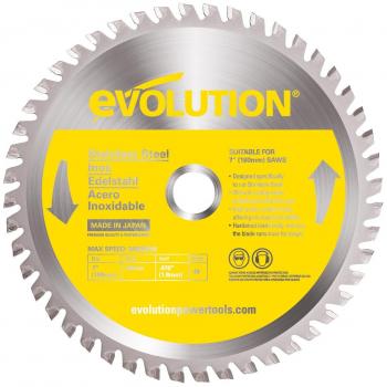 Lame inox Evolution 180 mm avec pointe en carbure