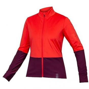Endura FS260 Jetstream Damen Langarmtrikot Hellrot/Lila