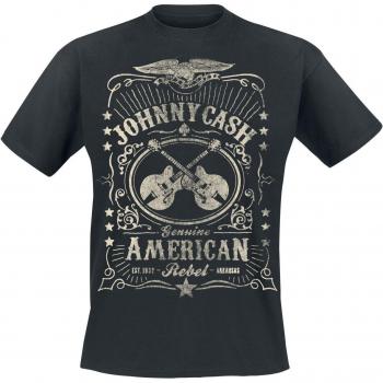 Vêtement homme Johnny Cash American Rebel – Noir, options S‑4XL