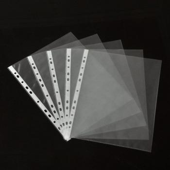 Protections Plastiques à Trous 11 pour Documents 100 pcs