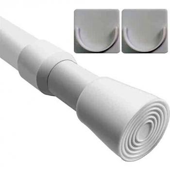 Adjustable Closet Tension Rod with Extendable Curtain Pole