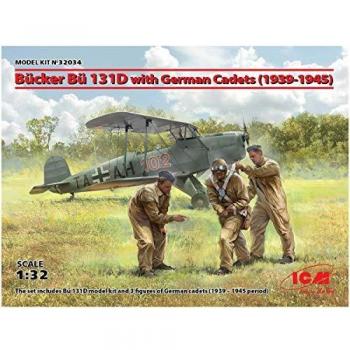 ICM ICM32034 1:32-B Bücker B 131D avec cadets allemands (1939-1945)