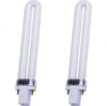 Secador de Uñas 2 Pcs 365nm 9W Lámpara UV para Manicura y Arte