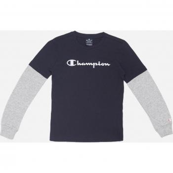 Schwarzes Kinder Langarm T-Shirt