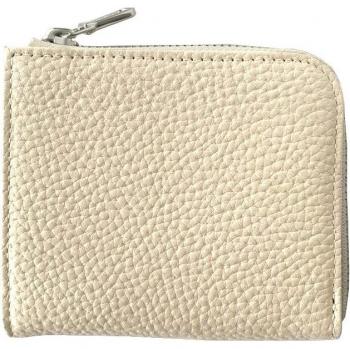Authentic Beige Shrink Leather Wallet for Women