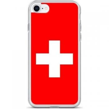 Estuche Colorido de la Bandera Suiza – Silicona Flexible iPhone