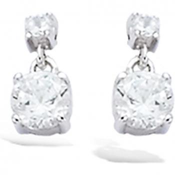 Goddess White Silver Ears by Les Trésors De Lily – G1081