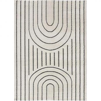 Tapis Atticgo 80x150 cm Motif Scandinave Blanc