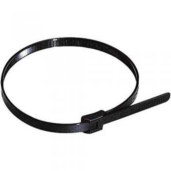 Ensemble de 100 colliers Colring noir à denture intérieure – 7,6 x 500 mm – Legrand
