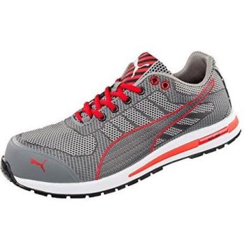 Scarpe da ginnastica Puma Xelerate Knit S1P HRO SRC Grigio/Rosso 40