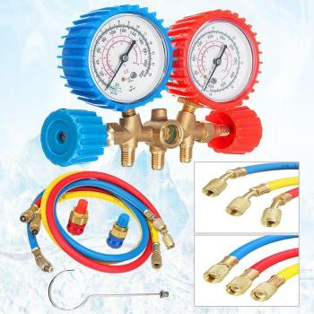 Refrigerant Gauge Set for Air Conditioning Systems R12 R22 R404A R134A