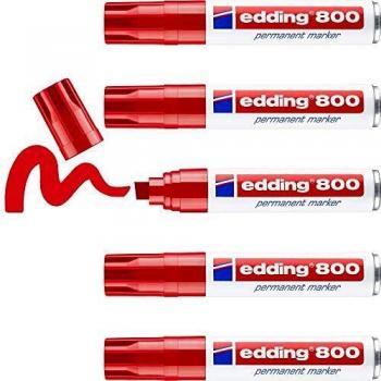 Marqueur permanent rouge 4-12 mm edding