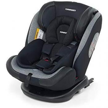 Foppapedretti Iturn Duofix Seggiolino Auto Per Bambini Dalla Nascita Fino A 12 Anni Circa, Carbon