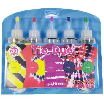 All-Permanent 5-Color Tie-Dye Kit – Simple One-Step DIY for Textiles & Apparel