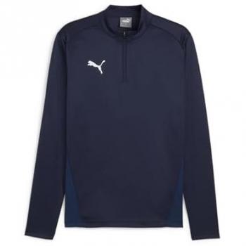 Puma teamGOAL Trainings Sweatshirt 1/4 Zip Herren Blau