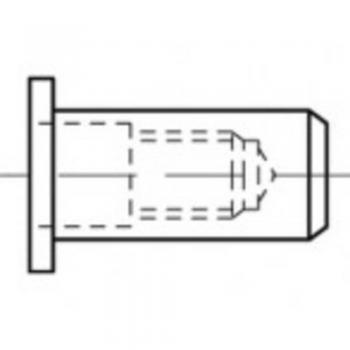 Ecrou à sertir en aveugle M8 200 pcs TOOLCRAFT