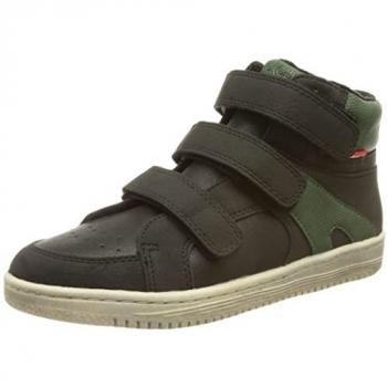 Kickers Botas Lohan 739363 82 Preto Verde Meninos e Meninas