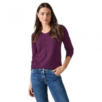 Cecil V-Ausschnitt-Pullover Damen in Rot