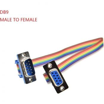 Adaptateur de port série D-Sub DB9 mâle vers femelle, 20CM