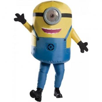 Minions Unisex Erwachsenen aufblasbares Stuart-Kostüm