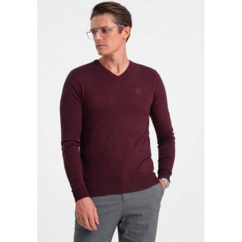 OMBRE Herren Pullover V-Ausschnitt Schwarz XL