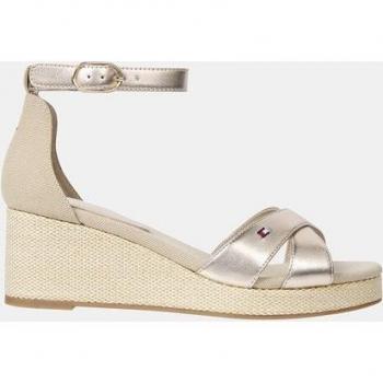 Tommy Hilfiger Sandales Flag Mid Doré Metallic