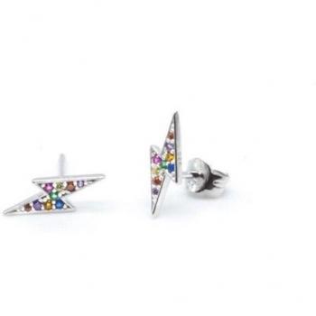 Pendientes de compromiso en plata de ley 925 brillantes