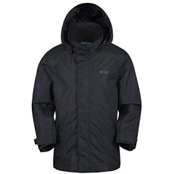 Black Fell 3‑in‑1 Water Resistant Jacket für Kinder – Mountain Warehouse