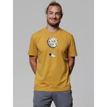 Watapparel T-Shirt Funny Spaceman in Colore Zafferano