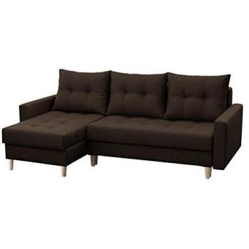 Canapé d'angle avec coffre de rangement 222x140x90cm
