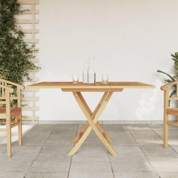 VidaXL Folding Patio Table 43.3x43.3x29.5 Solid Wood Teak