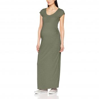 MAMALICIOUS Mlnella Vestido Maxi S/s, Verde