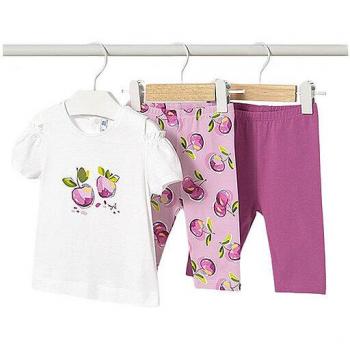Mayoral 3-teiliges Baby Set T-Shirt und Leggings in Rosa Größe 86