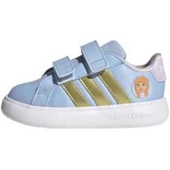 Adidas Baby Sneakers – Disney Frozen Grand Court 3.0 – Ice Lavender & Gold Metallic