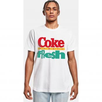 Coca Cola 90er Jahre Logo Herren T-Shirt Weiß
