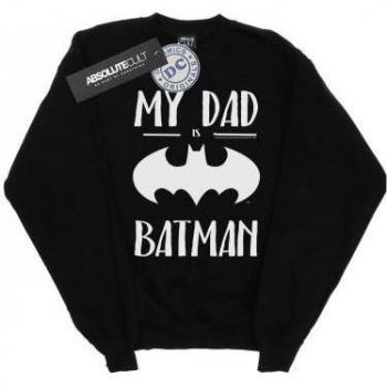 DC Comics Felpa Batman “My Dad Is Batman” – Colore bianco, 9‑11 anni
