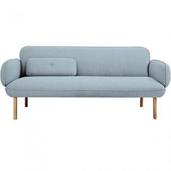 Sofa „Himmelshauch“ in Blau – Dkd Home Decor, Metall-Polyester, 200 × 85 × 80 cm
