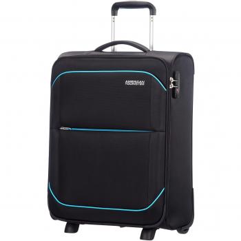 Sunbeam 55x20 Cabin Bag (2 Wheels) – 43L Capacity, Black – American Tourister