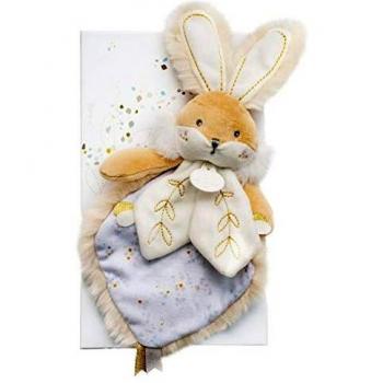 Doudou en peluche de lapin en sucre doux et tendre