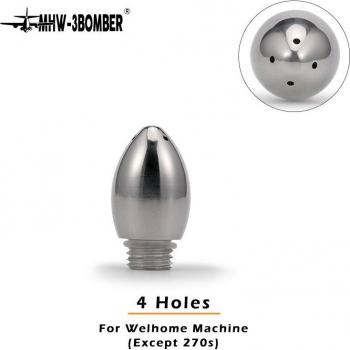 Boquilla de vapor universal para café, 3/4 agujeros, acero inoxidable, herramienta para espuma de leche Welhome