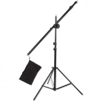 Boom Tripod Walimex con Contrapeso 120‑220 cm – Color Negro