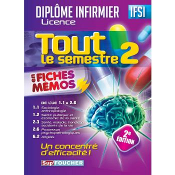 Diplôme Infirmier Licence : Tout le semestre 2 en fiches mémos