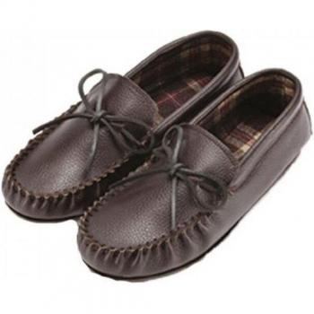 Mocassins en Cuir Brun Foncé 4 UK