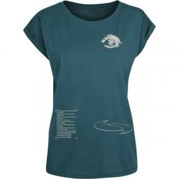 Imagine Dragons „Follow You“ T-Shirt – Damen, L – Türkis – Lizenzierte Merchandising-Variante