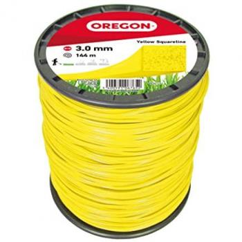Nylon carré jaune Oregon 3 mm 144 m – Fil débroussailleuse 69‑421‑Y